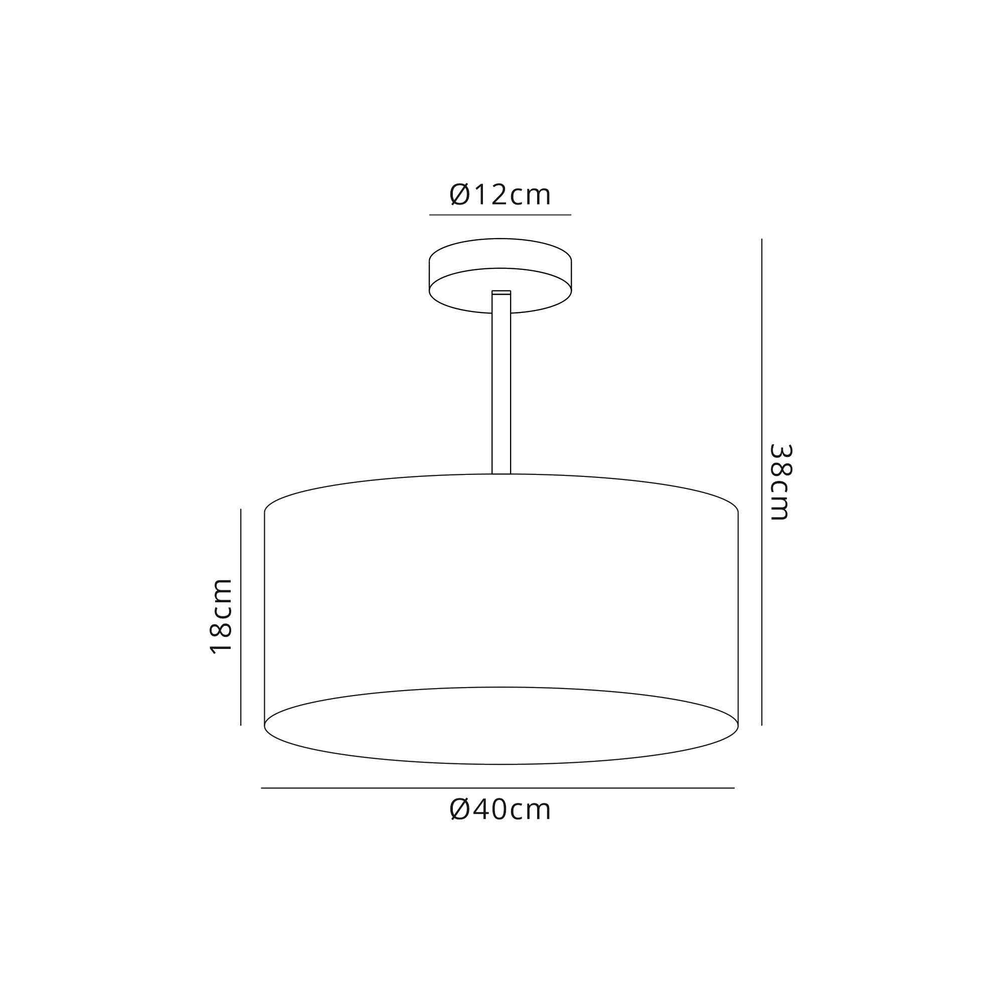 Baymont 40cm Semi Flush 1 Light Satin Nickel, Antique Gold/Ruby DK0252  Deco Baymont